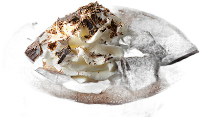 Hot Chocolate with Whipped Cream and Chocolate Shavings Delicious Dessert Drink