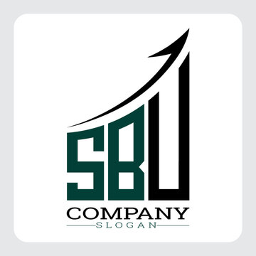 SBU Company Logo Design Growth vector, SBU Upward Arrow Business Success Logo vector, SBU Corporate Branding Logo , SBU logo design, SBU simple and modern logo, SBU business finance logo design, etc.