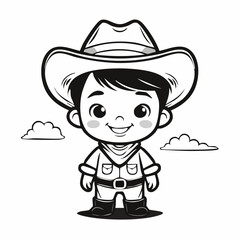 Venice Gondola Image vector isolated on white background.