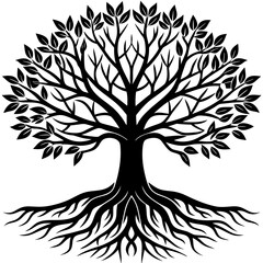 Obraz premium vector tree silhouette