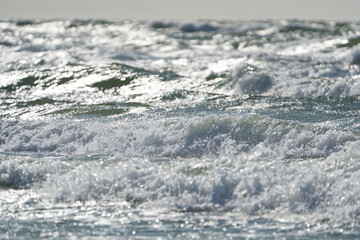 rolling sea waves