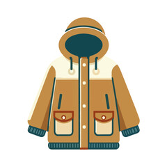 
parka clothing illustration design