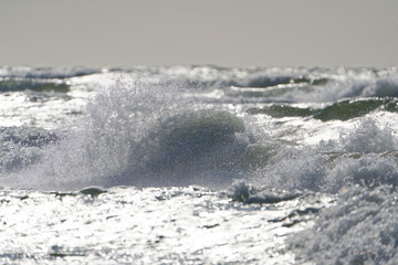 rolling sea waves