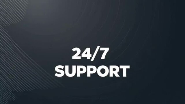 Moving Lines Behind Text - 24-7 Support