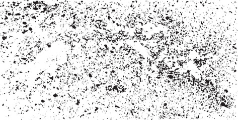 Snow, stars, twinkling lights, rain drops on black background. Abstract vector noise. Small particles of debris and dust. Distressed uneven grunge texture overlay.