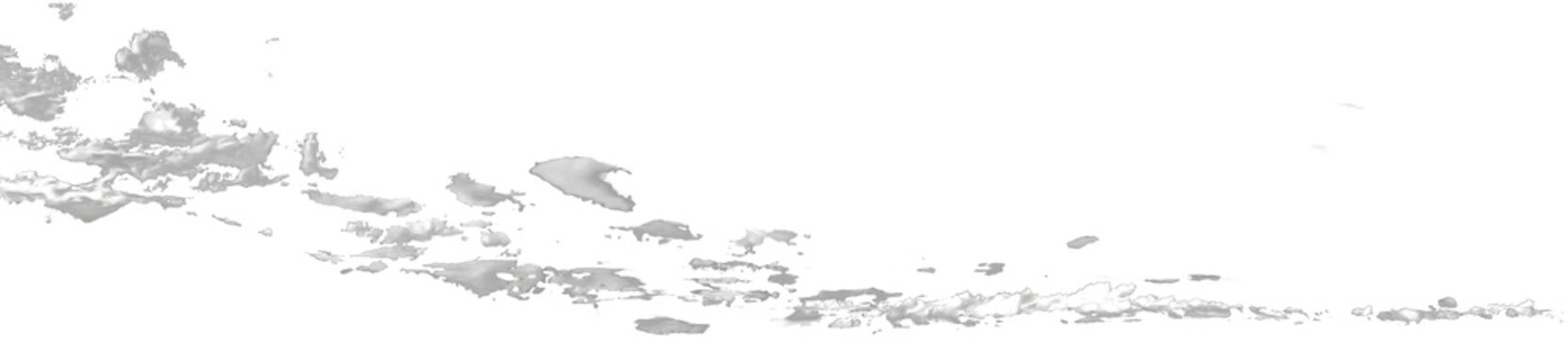Faint Horizon Cloud Layer &ndash; Gray Monochrome. Cirrocumulus or stratocumulus. Range of scattered cloudscape