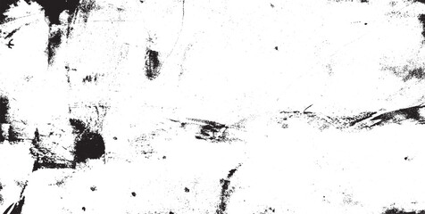Scratched and Cracked Grunge Urban Background Texture Vector. Dust Overlay Distress Grainy Grungy Effect. Distressed Backdrop Vector Illustration. Isolated Black on White Background. EPS 10.