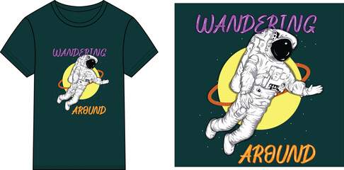 astronaut wandering around