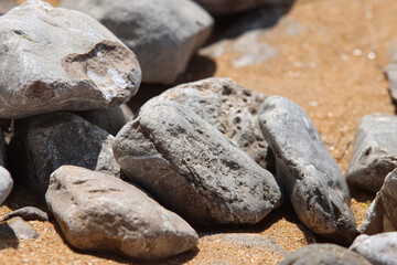 Stones on the beach. Rocks, Nature.