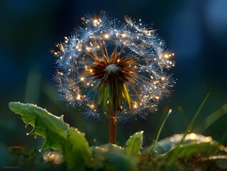 Close up image of a dandelion