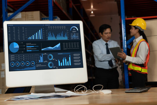 Business data dashboard provide business intelligence analytic for marketing strategy planning snugly with big data set to analyze customer demands and foreseeing business future - Powered by Adobe