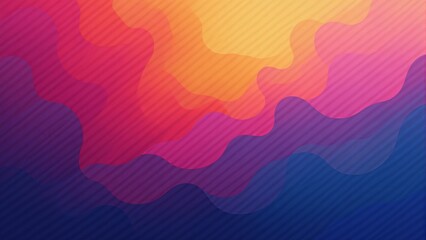 Vibrant Abstract Background with Striped Waves