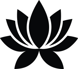 Elegant top down view of a blooming lotus flower with open petals showcasing natural beauty and symmetry isolated on white background isolated on transparent background