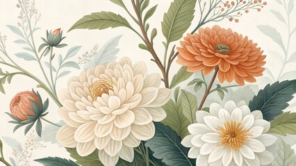 illustration featuring a close up look at beautiful