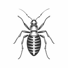 Termite Vector Images. Termite Minimalist Vector Design on white background.