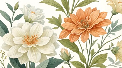 illustration featuring a close up look at beautiful