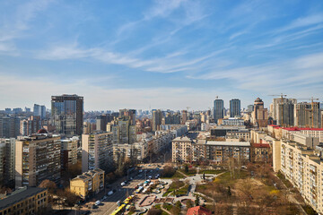 Obraz premium Kyiv Urban Landscape with Diverse Architecture