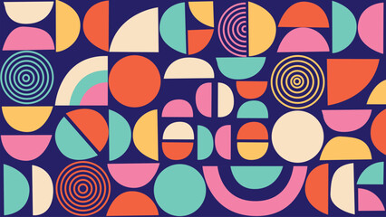 Funky retro design background
