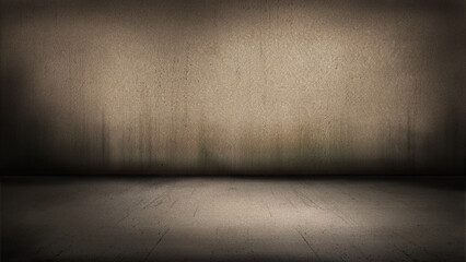 empty room with concrete wall