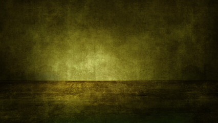 grunge wall with green background