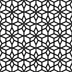 Fototapeta premium A seamless pattern featuring intricate, repeating geometric shapes.