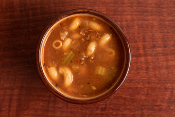 Bowl of beef noodle soup
