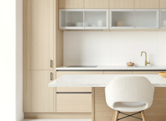 Fototapeta premium minimalist kitchen interior