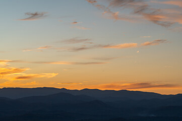 Obraz premium sunset in the mountains