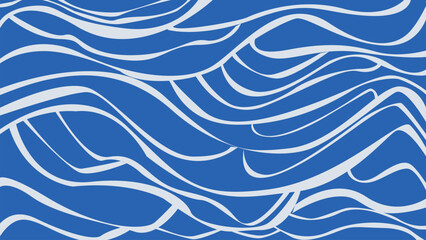Fototapeta premium Dynamic White Lines on Navy Background