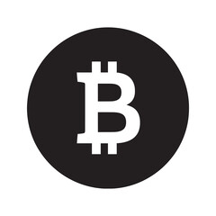 Obraz premium Bitcoin icon for cryptocurrency and digital currency market a symbol for blockchain technology and decentralized finance online virtual money vector solid glyph icon