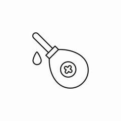 ear syringe medicine icon sign vector