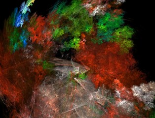 Imaginatory fractal abstract background Image