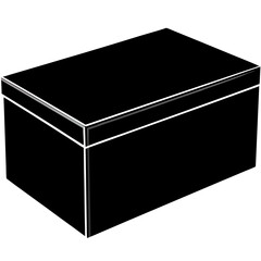 black box isolated on white