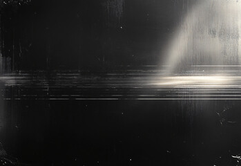 Horizontal light band cuts through a dark, vertically textured surface, creating a glitch effect