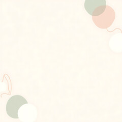 Delicate Pastel Abstract Shapes on a Light Background