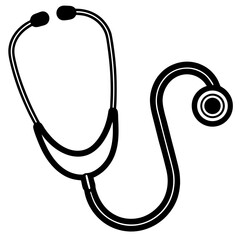 stethoscope isolated on white background