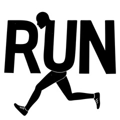 running man silhouette