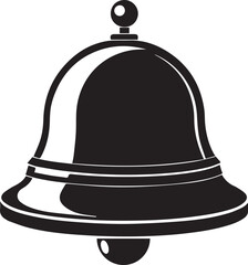 Service bell icon vector isolated on a white background for hotel reception and concierge assistance
