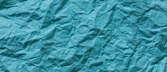 Abstract Background of Folded Blue Paper Creative Detail Macro