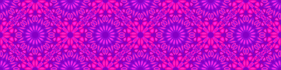 Seamless bohemian mandala flower ornament pattern background design