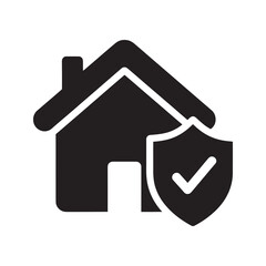 Obraz premium Secure document protection icon with a file and shield checkmark representing a verified confidential agreement and private data safety vector solid glyph icon