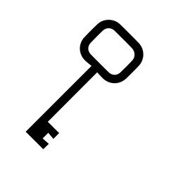 Door key home glyph Icon