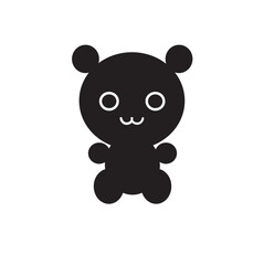 Obraz premium Teddy Bear Icon, Bear vector, cartoon icon