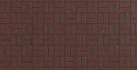 Premium Red Interlocking Concrete Tile Texture High Quality Architectural Pattern