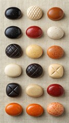 Obraz premium Variety of Decorative Round and Oval Shaped Objects