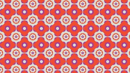 Stylized red clover background