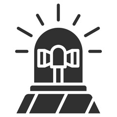 Siren Icon Single Vector Collection 