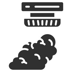 Smoke Detector Icon Single Vector Collection 