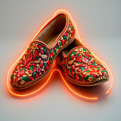 Sparkling Embroidered Juttis for Women Festive Indian Footwear