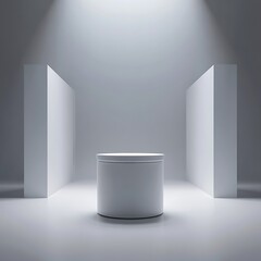 Minimalist Blank Podium for Product Display Design